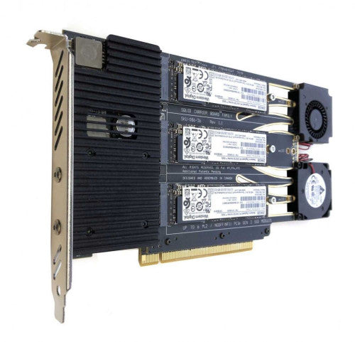 Squid PCI Express Gen 3 Carrier Board for six (6) M.2 NVME PCIe SSD modules Squid PCI Express Gen 3 Carrier Board for six (6) M.2 NVME PCIe SSD modules